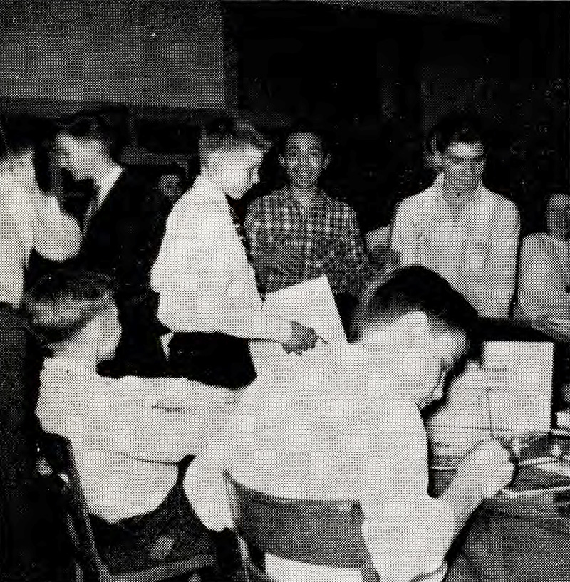 Joan's brother Victor (center), with the Art Club at Claymont High. He attended Claymont High after helping to integrate Arden Elementary.